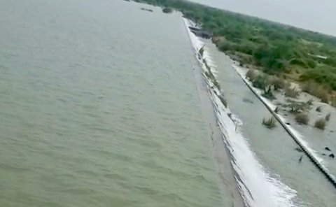 सावनभादो बांध में 13.60मीटर पानी की आवक से वेस्टवेयर पर चली चादर,किसानों को मिलेगा भरपूर पानी
