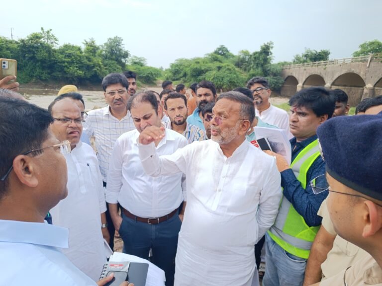 अमझार पुलिया की स्थित पर लोकसभा अध्यक्ष ने ली बैठक,ऊर्जा मंत्री ने किया निरीक्षण